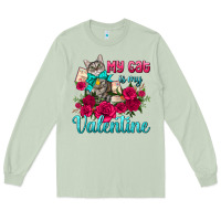 Matcha my cat is my valentine Long Sleeve Tee - AdoDesignShop
