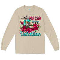 Mushroom my cat is my valentine Long Sleeve Tee - AdoDesignShop
