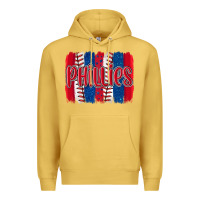 Antique Gold phillies baseball team spirit brushstrokes Premium Hoodie - Artiststas
