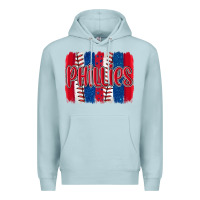 Blue Mist phillies baseball team spirit brushstrokes Premium Hoodie - Artiststas
