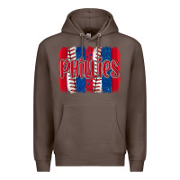 Coffee phillies baseball team spirit brushstrokes Premium Hoodie - Artiststas