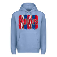 Colony Blue phillies baseball team spirit brushstrokes Premium Hoodie - Artiststas