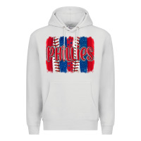 Dove Grey phillies baseball team spirit brushstrokes Premium Hoodie - Artiststas