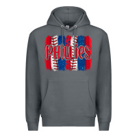 Rock phillies baseball team spirit brushstrokes Premium Hoodie - Artiststas
