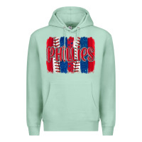 Seafoam phillies baseball team spirit brushstrokes Premium Hoodie - Artiststas