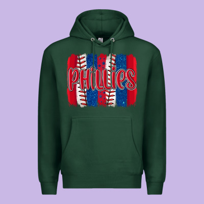 Phillies Baseball Team Spirit Brushstrokes Premium Hoodie Designed By Artiststas