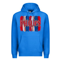 True Royal phillies baseball team spirit brushstrokes Premium Hoodie - Artiststas
