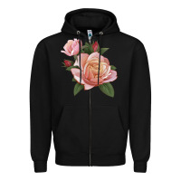 Black State Of Grace Rose Zipper Hoodie - LillyAllenDesigns