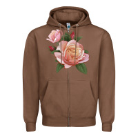 Chestnut State Of Grace Rose Zipper Hoodie - LillyAllenDesigns