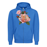 True Royal State Of Grace Rose Zipper Hoodie - LillyAllenDesigns