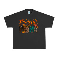 Pigment Black thankful mama longhorn Urban Heavy Tee - RacoonDesign