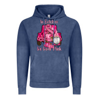 Vintage Denim breast cancer awareness pink truck gnomes Vintage Hoodie - RanaPortraitStore