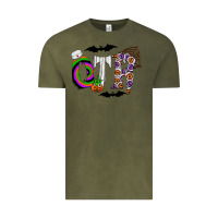 Vintage Olive otr Vintage Tee - CowhideDigitalArt