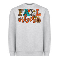 Heather Grey fall vibes Heavyweight Sweatshirt - HRA Design Shop