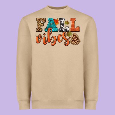 Fall Vibes Heavyweight Sweatshirt Designed By Hra Design Shop