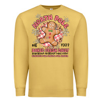 Antique Gold north pole baked fresh daily Premium Sweatshirt - MaliasSmallBusiness