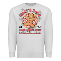 Dove Grey north pole baked fresh daily Premium Sweatshirt - MaliasSmallBusiness