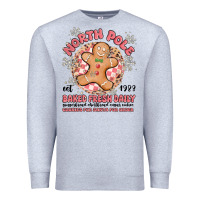 Heather Grey north pole baked fresh daily Premium Sweatshirt - MaliasSmallBusiness