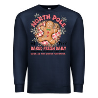 Navy north pole baked fresh daily Premium Sweatshirt - MaliasSmallBusiness