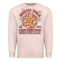 Pale Pink north pole baked fresh daily Premium Sweatshirt - MaliasSmallBusiness
