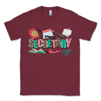 Burgundy secretary Classic Tee - AdoDesignShop