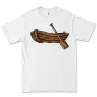 White rowboat Premium Tee - BarkalooDesign