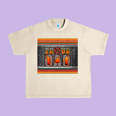Proud Dadtumbler Urban Heavy Tee Designed By Hra Design Shop