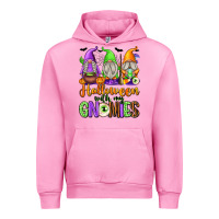 Fuchsia Pink Halloween with My Gnomes Urban Hoodie - texasbilliewilder