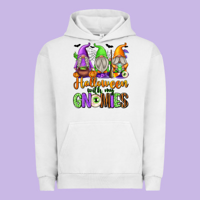 Halloween With My Gnomes Urban Hoodie Designed By Texasbilliewilder