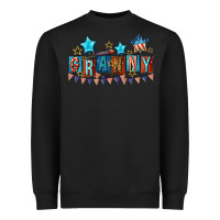 Black American Granny 4th of july Heavyweight Sweatshirt - CowGirlArtShop