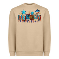 Mushroom American Granny 4th of july Heavyweight Sweatshirt - CowGirlArtShop