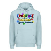 Blue Mist embrace differences Premium Hoodie - Artiststas
