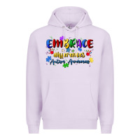 Lilac embrace differences Premium Hoodie - Artiststas