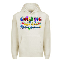 Oatmeal Heather embrace differences Premium Hoodie - Artiststas