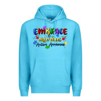 Ocean Blue embrace differences Premium Hoodie - Artiststas