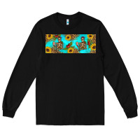 Black skeleton coffee and coffee plants 11 oz Long Sleeve Tee - Artiststas