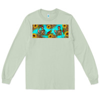Matcha skeleton coffee and coffee plants 11 oz Long Sleeve Tee - Artiststas