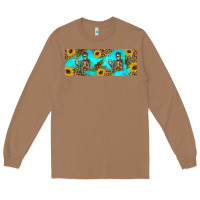 Toasted Coconut skeleton coffee and coffee plants 11 oz Long Sleeve Tee - Artiststas