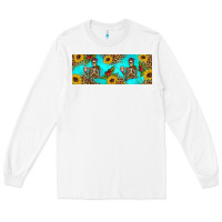 White skeleton coffee and coffee plants 11 oz Long Sleeve Tee - Artiststas