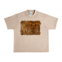 French Oak handdrawn leopard pattern Urban Heavy Tee - BarkalooDesign