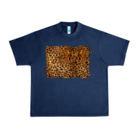 Navy handdrawn leopard pattern Urban Heavy Tee - BarkalooDesign