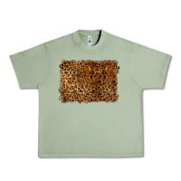 Oil Green handdrawn leopard pattern Urban Heavy Tee - BarkalooDesign