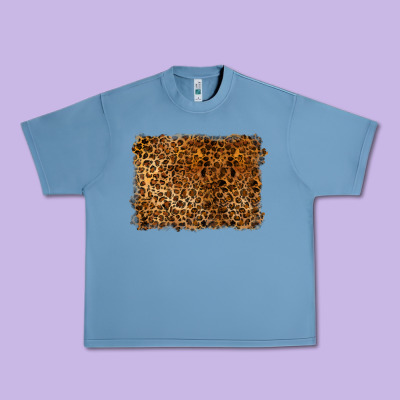 Handdrawn Leopard Pattern Urban Heavy Tee Designed By Barkaloodesign