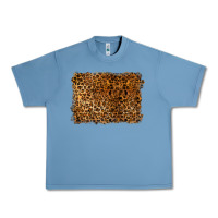 Pebble Blue handdrawn leopard pattern Urban Heavy Tee - BarkalooDesign