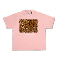 Salmon handdrawn leopard pattern Urban Heavy Tee - BarkalooDesign