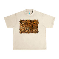 Sandshell handdrawn leopard pattern Urban Heavy Tee - BarkalooDesign