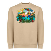 Mushroom hello summer Heavyweight Sweatshirt - SublimationCraftShop