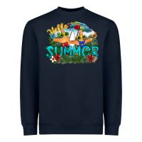 Navy hello summer Heavyweight Sweatshirt - SublimationCraftShop