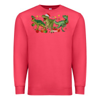 Cardinal christmas dinosaurs Premium Sweatshirt - MaliasSmallBusiness