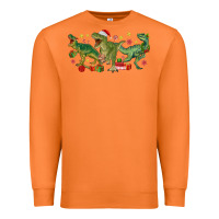 Carrot christmas dinosaurs Premium Sweatshirt - MaliasSmallBusiness